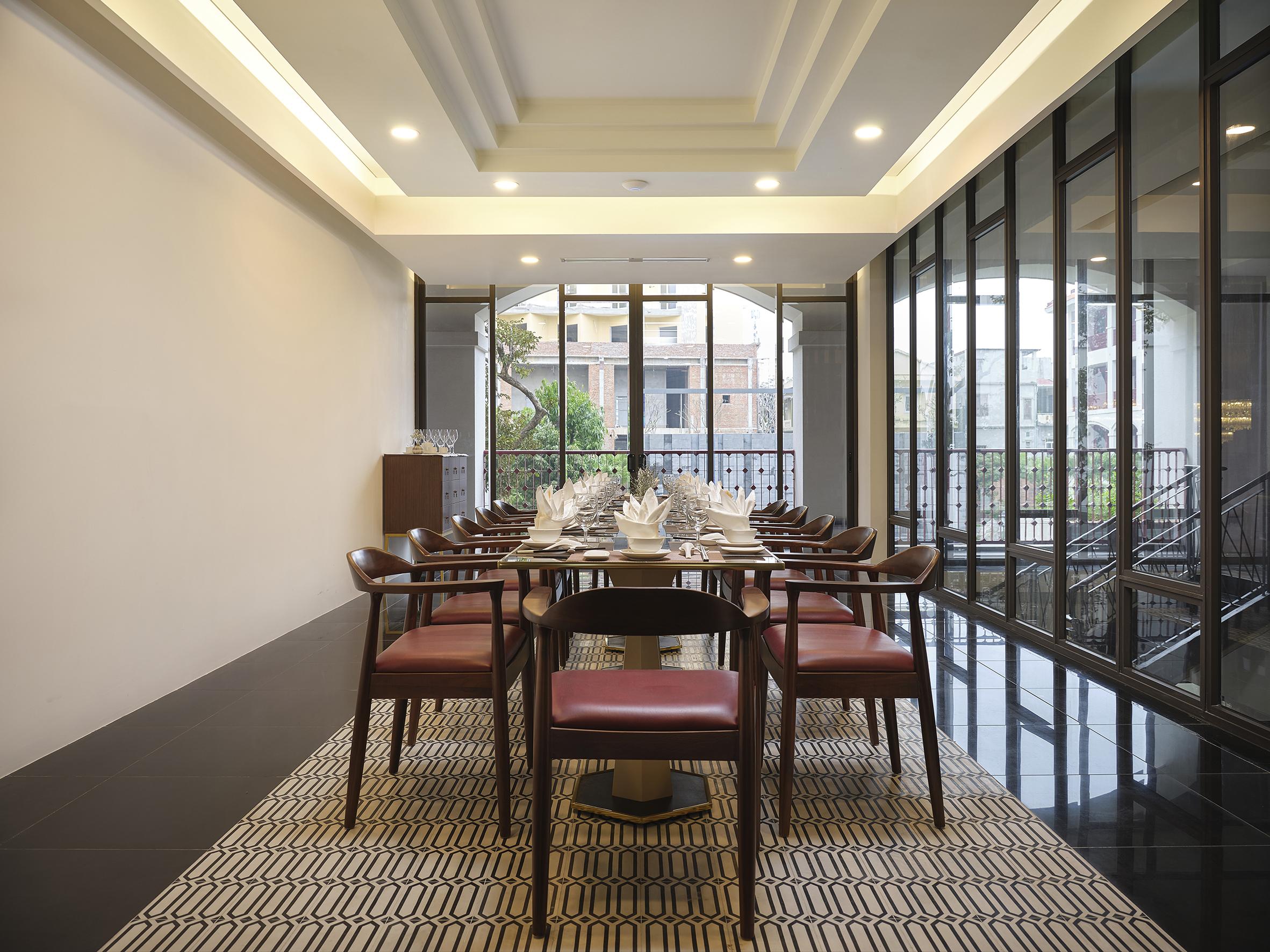 Senna Hue Hotel Екстер'єр фото The interior of the restaurant